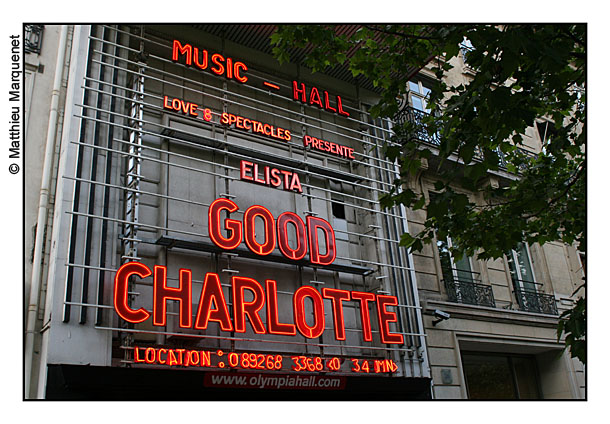 live : photo de concert de Good Charlotte  Paris, Olympia