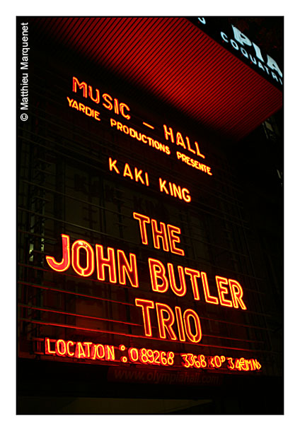 live : photo de concert de John Butler Trio  Paris, Olympia
