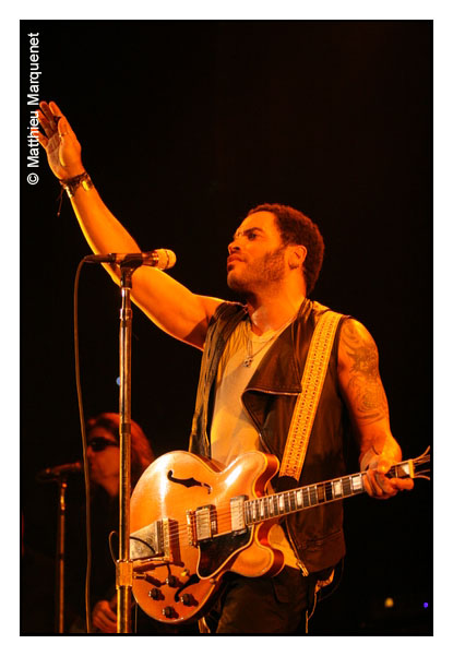 live : photo de concert de Lenny Kravitz  Paris, POPB (Bercy)